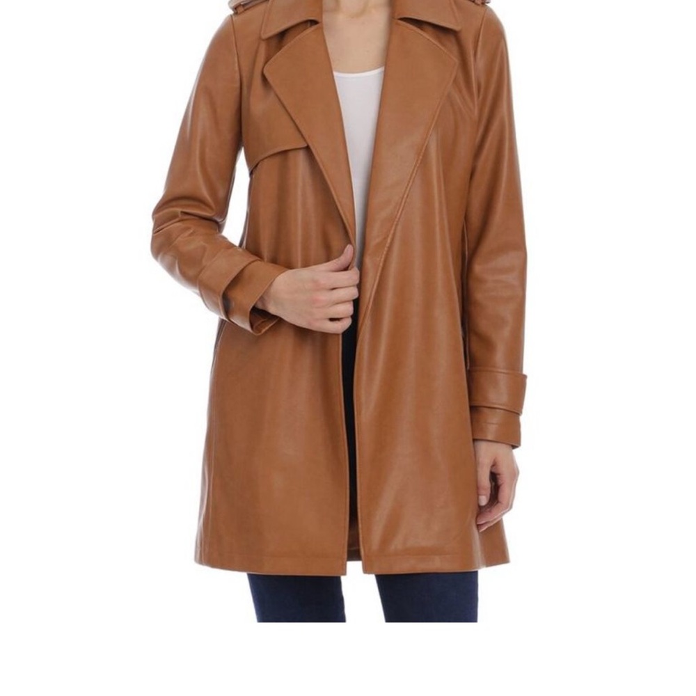 Avec Les Filles Tan Trench Coat
